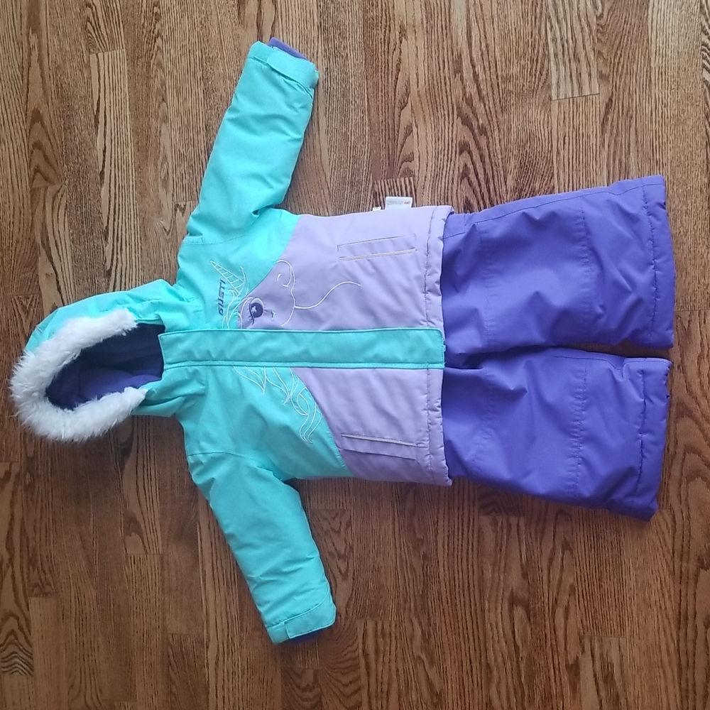 (18M) Gusti Baby Girls Matching Snowsuit ❤ Unicorn Design 🦄